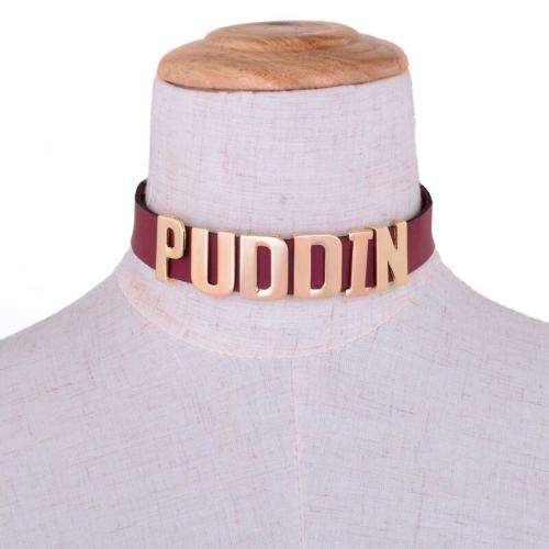 Red Harley Quinn Puddin Choker, Suicide Squad Fandom Necklace Jewellery, DC Marvel Comics