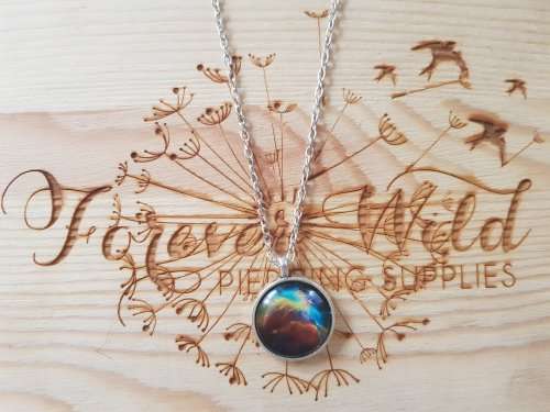 Dusk Galaxy Cabochon Necklace