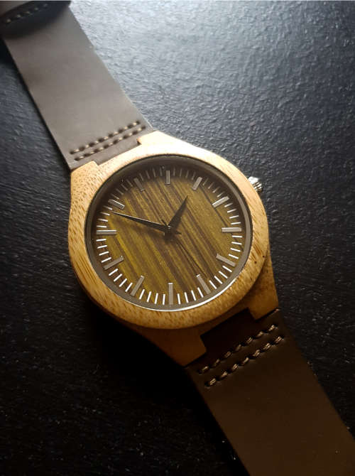 Wooden Watch With Leather Strap - WL1