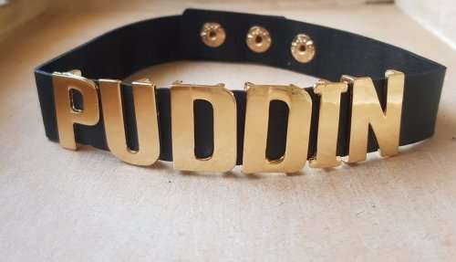 Black Harley Quinn Puddin Choker, Suicide Squad Fandom Necklace Jewellery, DC Marvel Comics