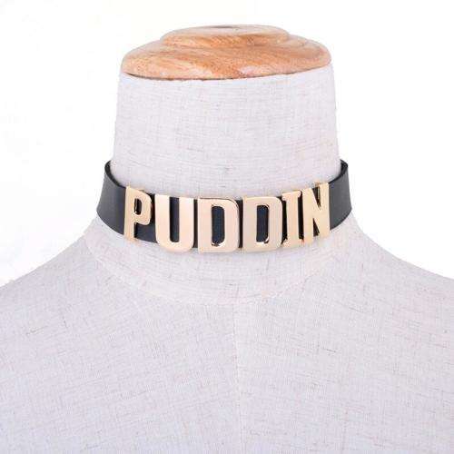 Black Harley Quinn Puddin Choker, Suicide Squad Fandom Necklace Jewellery, DC Marvel Comics