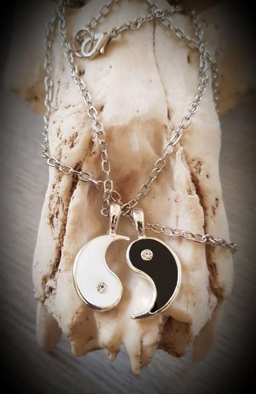 Yin Yang Necklace Set, Opposites Attract, Balanced Life, Spiritual Jewellery, Friendship Lovers Set