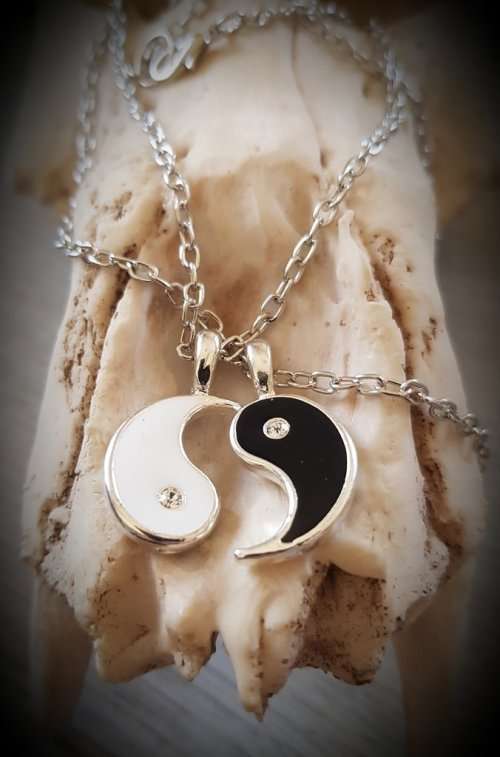 Yin Yang Necklace Set, Opposites Attract, Balanced Life, Spiritual Jewellery, Friendship Lovers Set