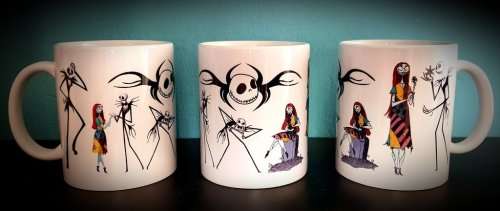 Jack & Sally Mug, Nightmare Before Christmas Fandom, Jack Skellington Coffee Cup