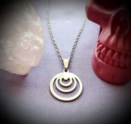Crescents Stainless Steel Necklace