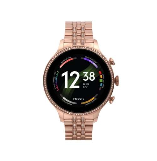 Rose gold fossil smart watch best sale