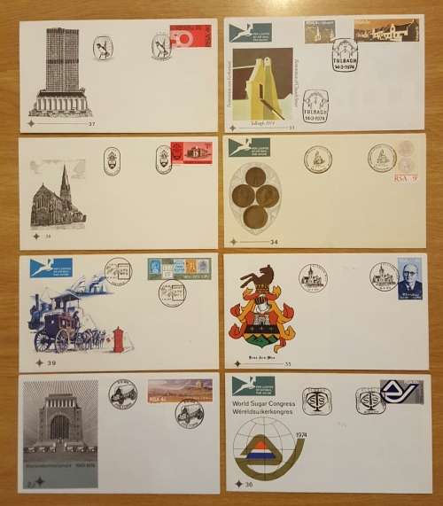 All 8 FDC 's Issued in 1974 See description