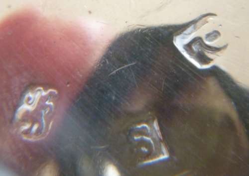 Pair of 18th century Georgian salts - with spoons