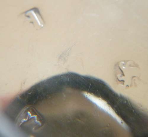 Pair of 18th century Georgian salts - with spoons