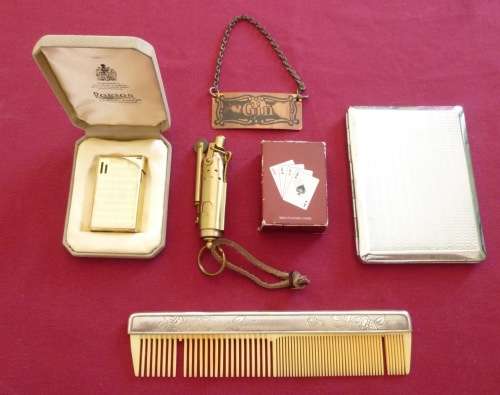 Collection of lights and cigarette boxes