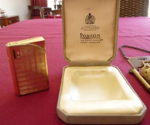 Collection of lights and cigarette boxes