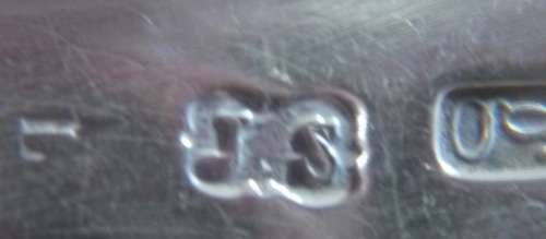 Pair of Irish silver dessert spoons