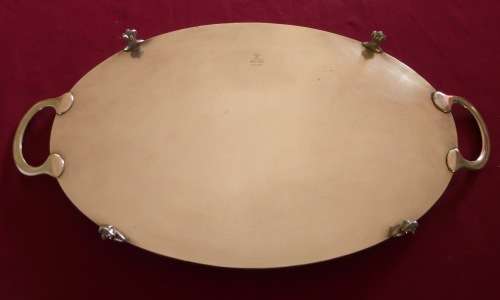 Heavy silver plated drinks tray
