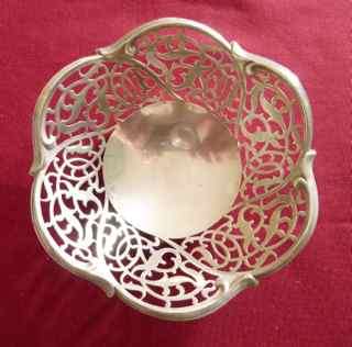 Silver plated sweet dish