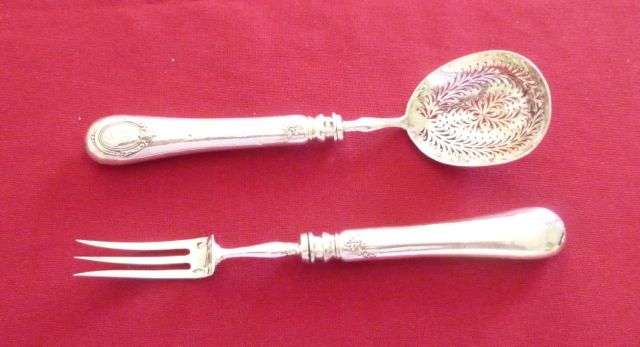 Lovely French silver serving set