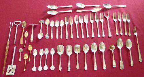 Large collection of cutlery