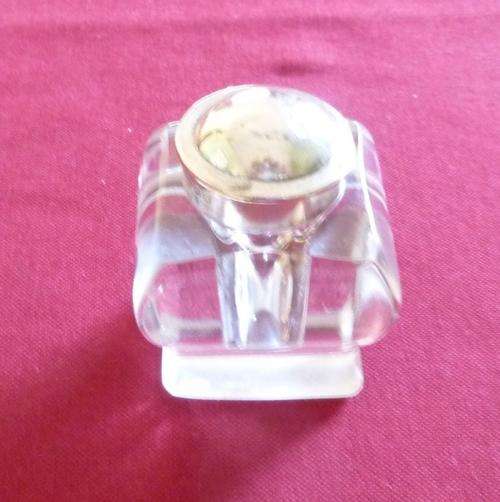 Arts and crafts silver topped ink well