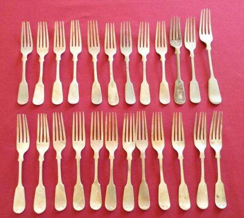 24 fiddle pattern forks