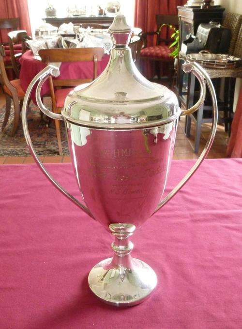 Very large silver plated trophy