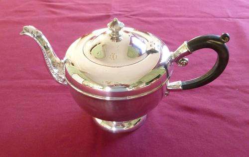 Silver plated teapot