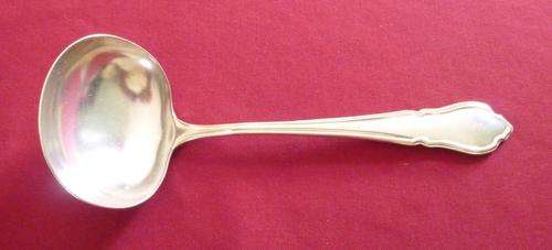 Silver plated soup ladle