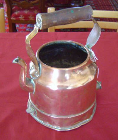 Old copper kettle