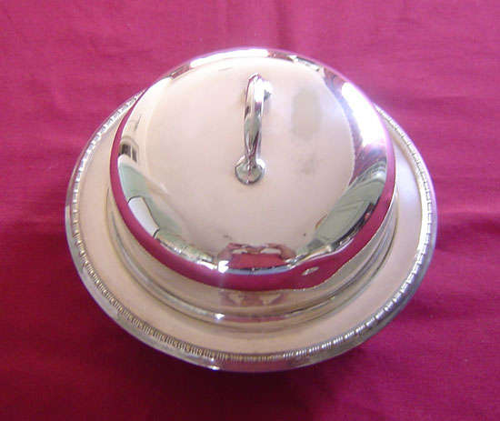 Silver plated muffin dish