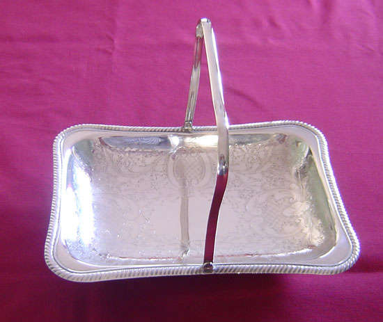 Silver plated basket