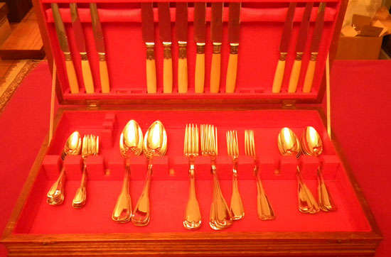 Canteen of French solid silver cutlery - for six