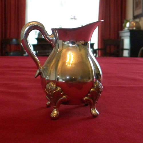 Silver plated cream jug