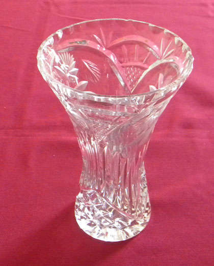 Beautiful crystal vase