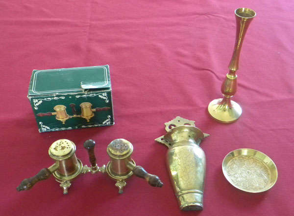 Collection of brassware