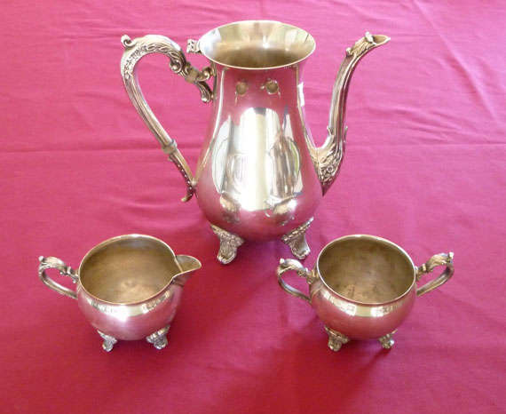 Silver plated tea set
