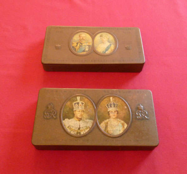 Two royal commemorative tins