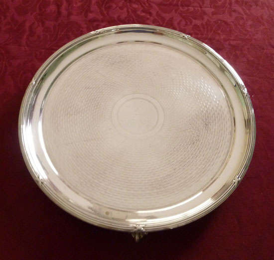 Edwardian silver plated salver - Elkington