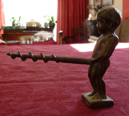 A talking point cork screw