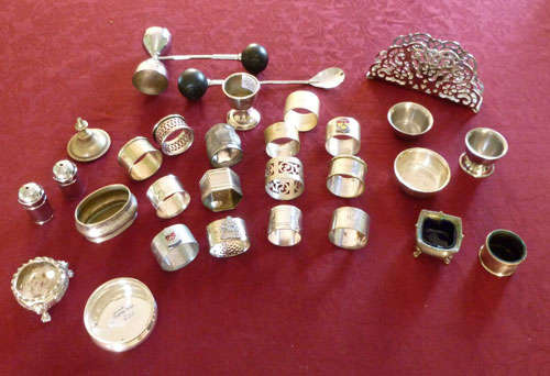 A collection of metalware