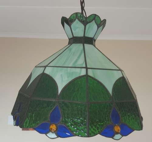 Lead glass hanging light