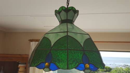 Lead glass hanging light
