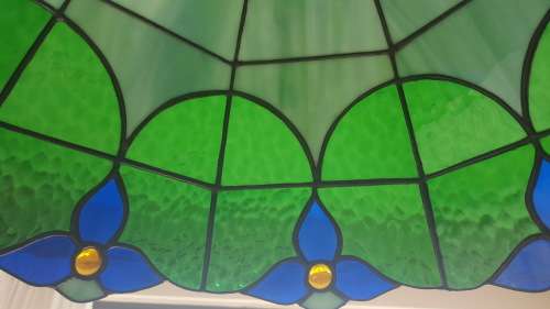 Lead glass hanging light