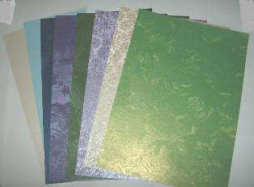 ***SALE*** 5 SHEETS OF PATTERNED PEARLESCENT PAPER