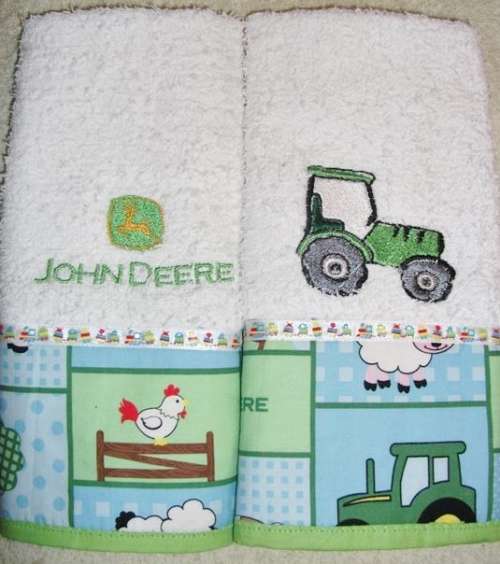 John Deere Burp Nappy (Spoegdoeke) - Twin Pack