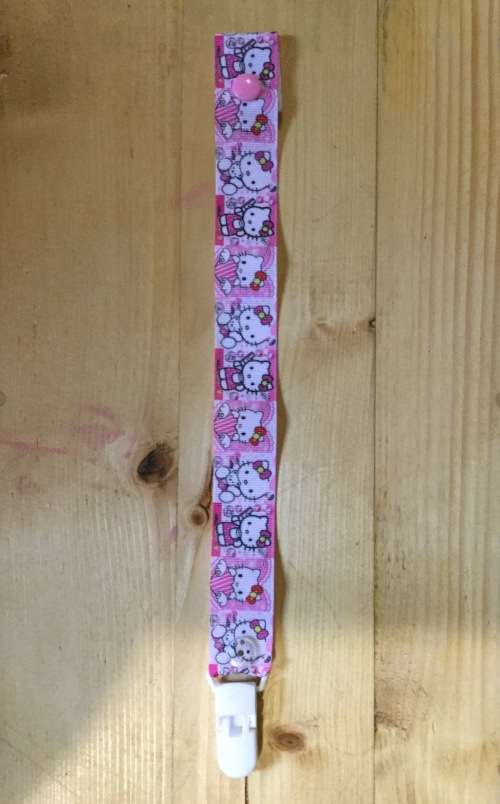 Pacifier / Dummy Clip - Hello Kitty