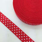15mm Polka Dot Elastic - Red