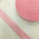 15mm Polka Dot Elastic - Pink