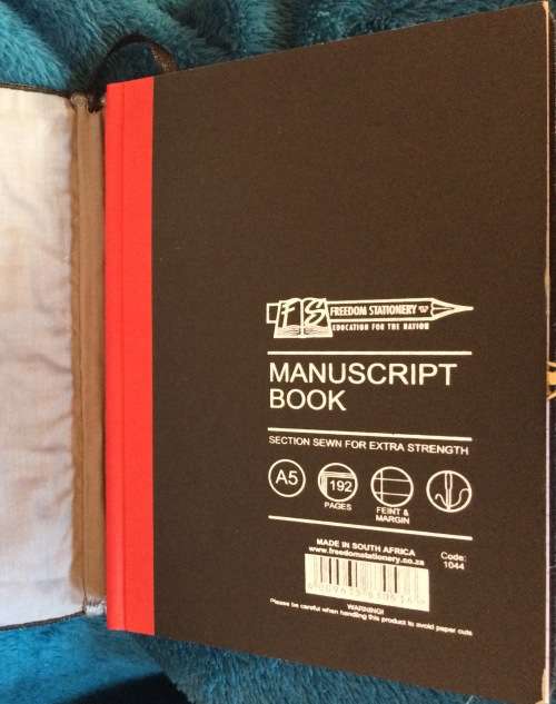 Removable Quilted and Embroidered Note Book Cover - A5