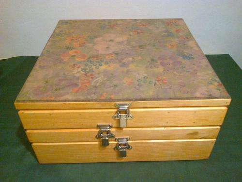 Scrapbooking Case made of Wood - Organize all your Scrapbooking Goodies with ease!