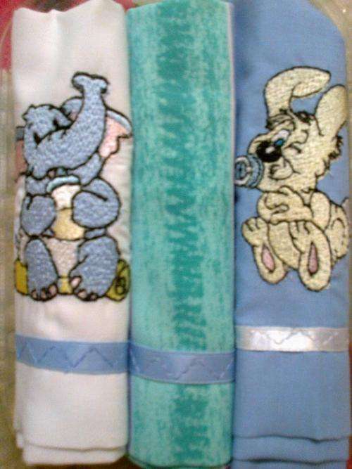 Set of 3 Pillowcases for Baby -  Baby Elephant