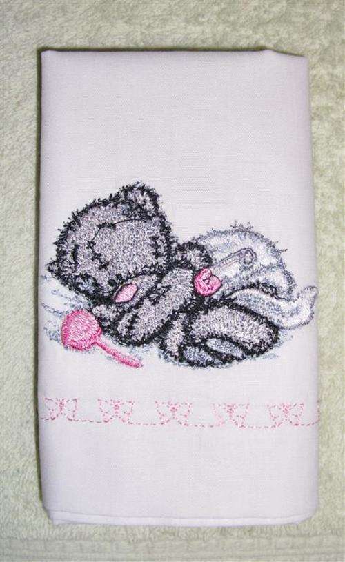 Tatty Teddy Embroidered Baby Pillowcase