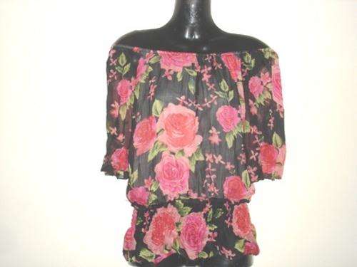 Petite Black & Pink Floral Summer Top ( Size S) AMAZING NEW SHIPPING